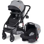 Brion Mila 4 in 1 Çift Yönlü Travel Sistem Bebek Arabası Gold Siyah