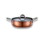 Brioni Copperfield 22 cm Yanmaz Yapışmaz Basık Tencere