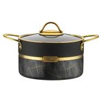 Brioni Selection 28 cm Granit Derin Siyah Tencere