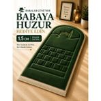 Bripurga Ortopedik Seccade, Süngerli Seccade, Seccade Rahat ve Konforlu, Çanta Hediyeli - 120 x 70 cm - Haki