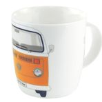 BRISA VW Collection - Volkswagen Büyük Seramik Kahve Çay Cappuccino Fincanı T2 Bulli Bus Tasarımında (Otobüs Ön/Turuncu)