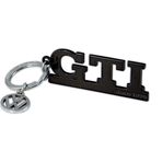 BRISA VW Collection - Volkswagen Golf GTI anahtarlık, VW Charm'lı, hediye fikri, hediyelik eşya, Retro Vintage ürün/araba ekipmanı/aksesuarları/orijinal, Siyah, One Size, GTI