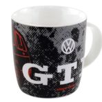 BRISA VW Collection - Volkswagen Golf GTI Kahve Çay Fincanı, Mutfak, Atölye, Ofis için - Kamp Aksesuarı/Hediye Fikri/Hediyelik Fikri (Motif: GTI 1976/370 ml/siyah)