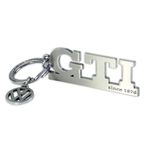 BRISA VW Koleksiyonu - Volkswagen metal anahtarlık anahtarlık aksesuarı GTI tasarımlı anahtarlık (gümüş yazı)