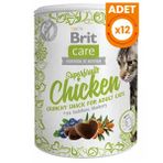 Brit Care 12x100 gr Süper Fruits Tavuklu Kedi Ödül Maması