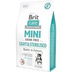 Brit Care Light & Sterilised, Minik Irk - Kısırlaştırılmış Köpekler İçin, Tahılsız, Hipoalerjenik Tavşan Etli Somon Balıklı Kuru Mama, 2 Kg