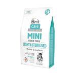 Brit Care Mini Light Kilolu Kısırlaştırılmış Köpekler İçin Tahılsız Tavşanlı Hipoalerjenik Köpek Maması 2 Kg