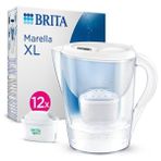 BRITA Marella XL 12x Maxtra Pro All-in-1 Filtreli Su Arıtma Sürahisi - Beyaz 3,5 lt