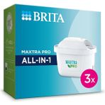 BRITA MAXTRA PRO ALL-IN-1 Yedek Su Arıtma Filtresi, 3’lü - 0,5 - Beyaz