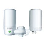 Brita Musluk Montaj Sistemi, Filtre Değiştirme Hatırlatmalı Su Musluk Filtrasyon Sistemi, Kurşun Azaltır, BPA Olmadan Üretilmiştir, Yalnızca Standart Musluklara Uyar, Elite Advanced, Beyaz, 2 Yedek