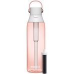 Brita Pipetli Yalıtımlı Filtreli Yeniden Kullanılabilir BPA içermez Su Şişesi, Pembe