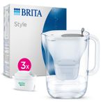BRITA Style XL 3x Maxtra Pro All-In-1 Filtreli Su Arıtma Sürahisi - Gri (3,6 lt)