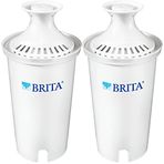 Brita Sürahiler ve Dağıtıcılar için Standart Su Filtresi Değişimleri, 2 Ay Sürer, Klor Tadını ve Kokusunu Azaltır, 2 Adet