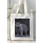British Shorthairt Kedi Baskılı Bez Çanta Omuz Çantası Kişiye Özel Model 3