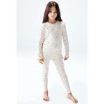 Brix Kız Çocuk Fitilli Taytlı Takım Ekru Renk - 3 - 4 Yaş
