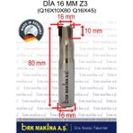 Brk 16 mm Dia Düz Z3 Freze