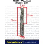 Brk 8 mm Ağaç Kabatalaş Cnc Karbür Freze