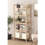 BRK Design 5 Katlı Ahşap Kitaplık 150*64*30