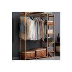 BRK Design Açık Ahşap Raflı Gardırop