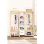 BRK Design Ahşap Açık Gardırop 150*140*35 brk14