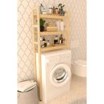 Brk Design Banyo Çamaşır Makinesi Dolabı 150X64X21 cm - Ahşap