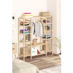 BRK Design BRK DESİGN Ahşap Açık Gardırop 150x140x25 B Gardırop
