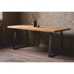 BRK Design Brk Desıgn Ahşap Kütük Yemek Masası - 80x120