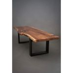 BRK Design Brk Desıgn Kütük Lüx Yemek Masası Kare Ayak - 80X140