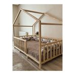 BRK Design Montessori Ahşap Çocuk Yatak Çatılı
