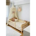 BRK Design Montessori Çocuk Yatağı Ahşap Bariyerli Karyola - 70 x 130 cm