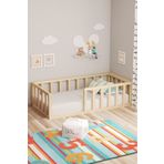 BRK Design Montessori Yatak Ayaksız Doğal %100 Çam Ahşap Çocuk Ve Bebek 120"200