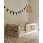 BRK Design Montessori Yer Yatağı Ayaksız Ahşap Çocuk Karyolası - 120 x 200 cm