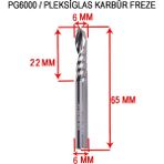 Brk Pleksiglas Cnc Karbür Freze Pozitif 6 mm