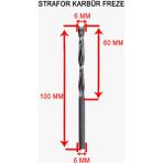 Brk Strafor Karbür Freze 6 mm