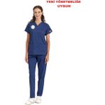 BRL Üniforma Lacivert Hemşire Forması Likralı Scrubs Takım - Yeni Yönetmeliğe Uygun Patriot Blue - XS