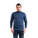 Brng Yarım Balıkçı Slimfit Likralı Erkek Kazak - XXL - İndigo
