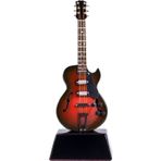 Broadway Gift Gibson Elektro Gitar Müzik Enstrümanı Minyatür Standda Replika - Boyut 15,24 cm.