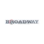 Broadway Kağıt Yazı Eski Model. Açık Gri - 111 - 00-Beyaz