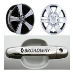 Broadway Kapı Kolu Jant Sticker (10 Adet) Etiket Yapıştırma Z28