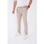 BROCARD Erkek Kışlık Jogger Slimfit Bel Yarım Lastikli Bej Kumaş Pantolon