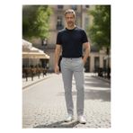 BROCARD Kışlık Gabardin Chino Pantolon Regular Fit Erkek Açık Gri