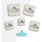 Brocutters Kağıt Tekne Polimer Kil Kesme Kalıbı, Takı Kalıpları, Kurabiye Kalıbı, 5 Boy, Seramik Kalıp, NO:434