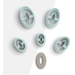 Brocutters Oval Şekilli Polimer Kil Kesme Kalıbı, Takı Kalıpları, Küpe Kalıp, Clay Cutter, 5 Boy, No: 941