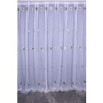 Brode 1035 Desen Beyaz Renk Tek Kanat Hazir Dikilmis Pileli Fon Perde 300*260 Cm