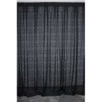 Brode 2250 Desen Siyah Renk Tek Kanat Hazır Dikilmiş Pileli Fon Perde 300*260 Cm