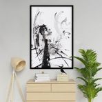Broken Yağlı Boya Dokulu Tablo 90X120 Gold Çerçeveli