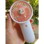 Brokoli Home Şarjli Mini El Fanı Masa Fanı Soğutucu Masa Üstü Vantilatör Usb Stantlı Cep Telefonu Tutucu Turuncu