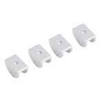BROLEO 5-8mm Cam Raf Braketi, 6-10mm Cam Kelepçe, Korkuluk Merdiven Korkuluklarını Sabitlemek İçin Camı Sabitlemek için, Ev Alışveriş Merkezi (Yarı Yuvarlak Trompet [kelepçe 5mm-8mm])