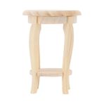BROLEO Dollhouse Tabure Sandalye, Simülasyon Taşınabilir DIY Mükemmel Ayrıntılı Dollhouse Minyatür Tabure Çocuklar Için Boyasız Ahşap