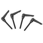 BROLEO Metal Makine Düğmeleri, Ayarlanabilir Sabitleme Kolu Evrensel Sap 16-80 mm Çubuk Uzunluğu Erkek Dişli Kelepçe Kolu Paketleme Makineleri için (Vida Uzunluğu 40 MM)